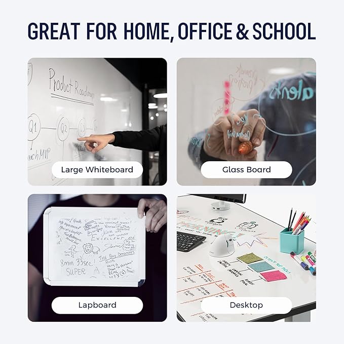 Loukin Whiteboard Cleaning Wipes, Dry Erase Board Cleaning Wipes, Non-toxic White board Wipes, 100 Wipes per Canister, 6 Pack