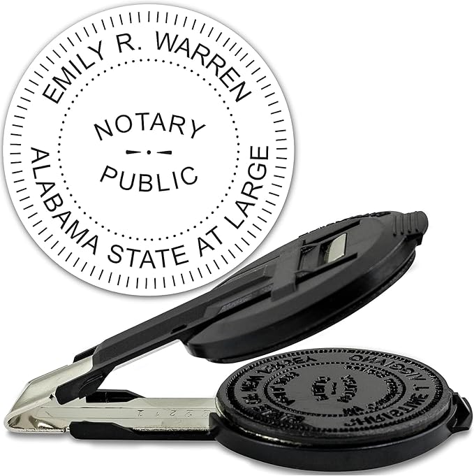 MaxMark Insert Only for Notary Seal Round Embosser for Alabama State