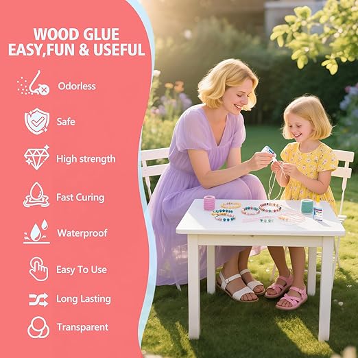 Super Glue for Jewelry Bracelet with Anti Clog Cap. 6 X 1 Fl Oz,Ca Glue - Adhesive Clear Glue for Bracelets,Necklaces,Clay Beads, Bead Charms, Punctuation Beads,Heishi Beads,Quick Dry