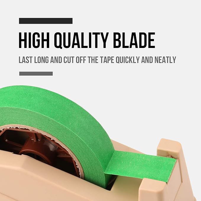 Lichamp Desktop Tape Dispenser Holder with Large 3 inch Core for Masking Tape, Heat Transfer Tape Sublimation, Painters Tape, Freezer Tape and Kitchen Tape