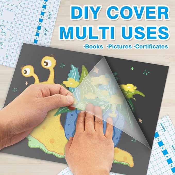 Chell Matte Clear Contact Paper Roll for Books, Crafts and Countertops, Self Adhesive Book Cover, 17.5 in x 10 ft