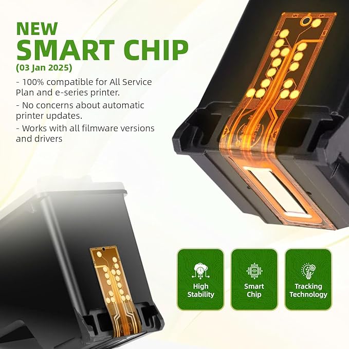 Hp Ink 67 & 67XL HP Printer Ink - Black Color Combo Pack for Hp 67 Ink Cartridges, HP 67XL Ink, DeskJet 2855e 2755e 2700 2700e 2800e 4155e 4255e 2827e 4100e 4227e, Envy 6055e 6000 6400 6455e Printer