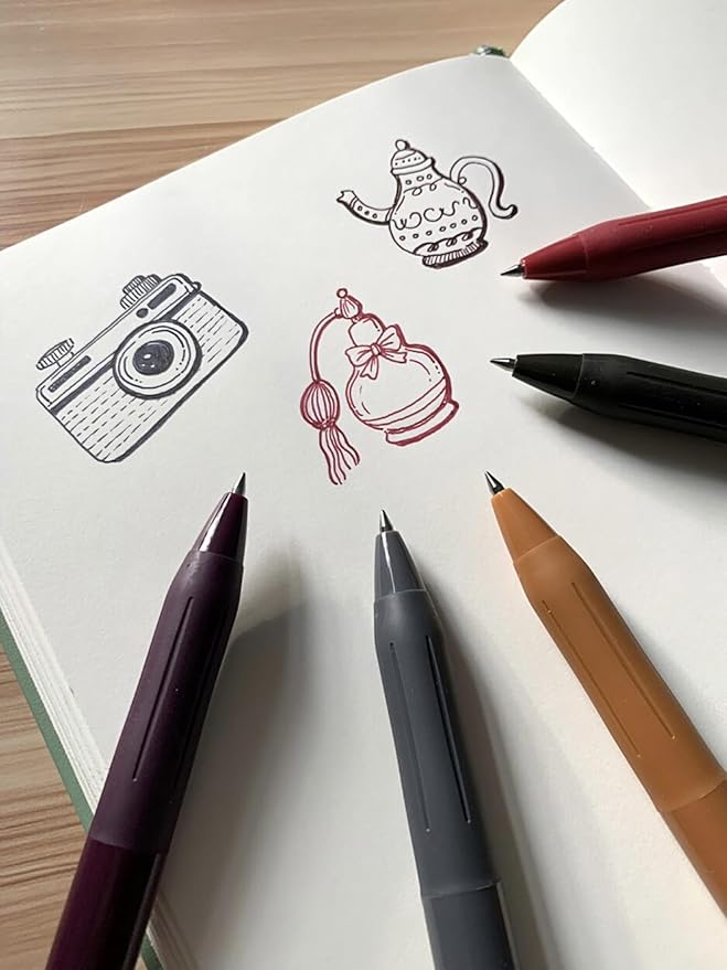 Zebra Pen Sarasa Clip Retractable Gel Pen, 0.5mm Fine Point, Dark Assorted Colors, Ideal for School Supplies and Teacher Supplies, 5-Pack (47455)