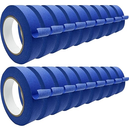 Premium Blue Tapes, Painters Tape, Masking Tape (1081.8yd =0.94IN*60.1yd*18 Rolls), Medium Adhesion, Edge-Lock, Multi-Surface Painter's Paper Tape for Walls Painting Supplies, Packing Labeling