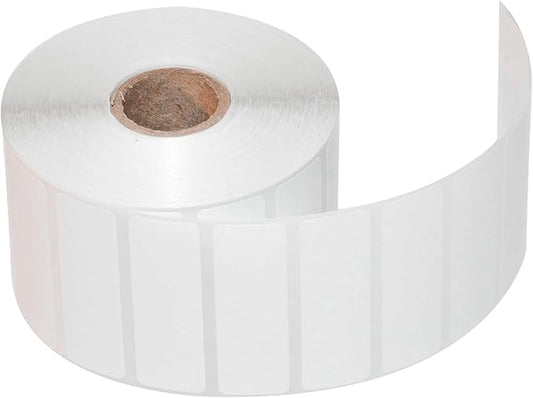 CompuLabel Direct Thermal Labels, 2 1/4 x 3/4 Inch, White, Roll, Permanent Adhesive, Perforations Between Labels, 1700 per Roll, 12 Rolls per Carton (530583)