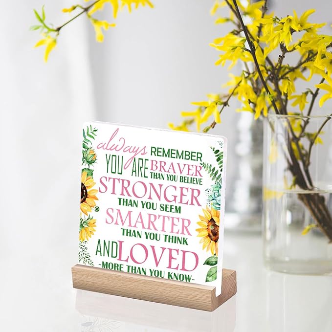 Inspirational Gifts For Women Office Desk Decor Motivational Quotes Signs You Are Loved Sign Positive Quote Plaque Encouragement Gifts For Women Work New Job Inspiration Gift For Friend