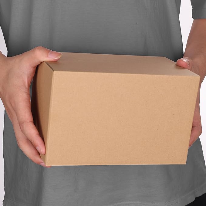 CRUGLA 40 Packs 8x5x5 Shipping Boxes for Small Business, Corrugated Cardboard Boxes Bulk for Shipping Packing Mailing