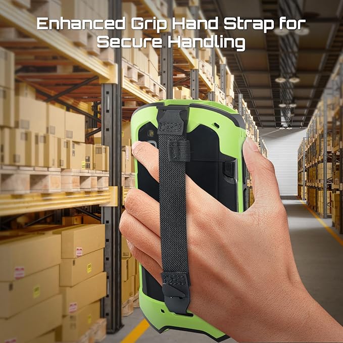 TC51 TC52 TC56 TC57 TC510K Case with Hand Strap - Protective & Ergonomic for Zebra Handheld Barcode Scanners SG-TC5X-EXO1-01 SG-TC5X-EXONHS-01 (Green)