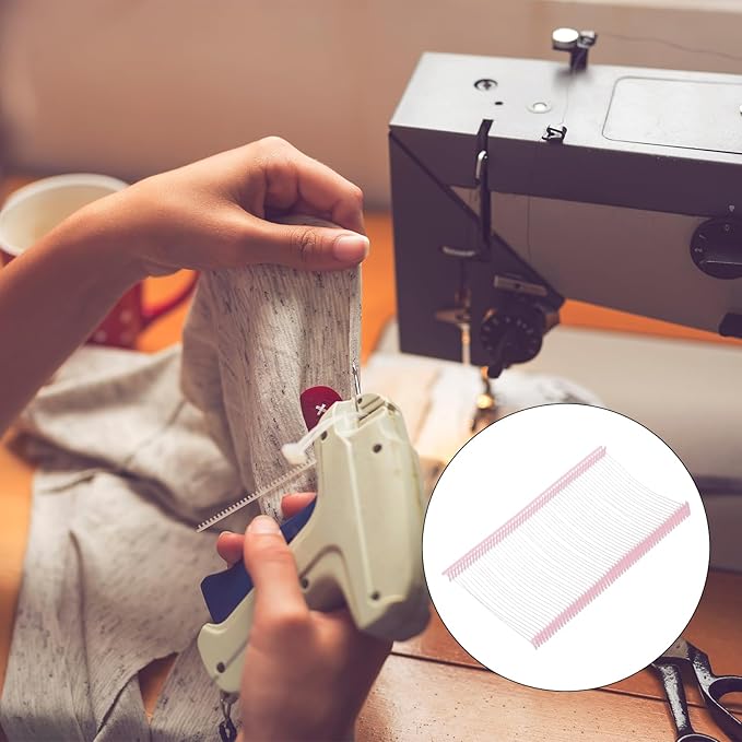 MECCANIXITY Standard Tagging Fasteners,Plastic Regular,Standard Label Gun Price Tagging Barbs for Garment Price Tag Label Tagging Barbs 50mm/2 Inch,Pack of 1000 Pink