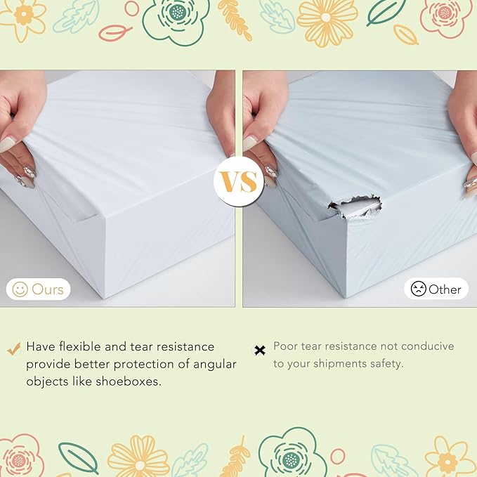 Fuxury Poly Mailers Large 19x24 Inch 100 Pack,Self Adhesive Shipping Bags for Clothing,Heavy Duty Shipping Envelopes Mailers Poly Package Bags for Small Business,Flexible Mailing Bags White