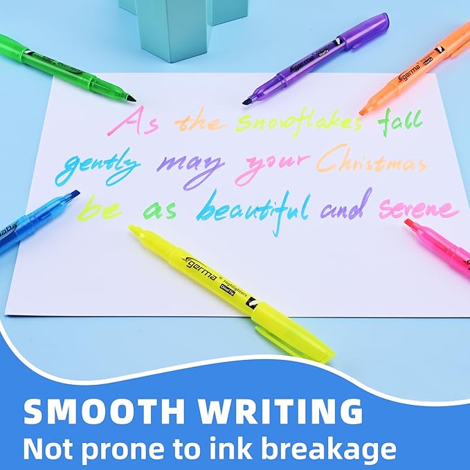 Assorted Colors Fluorescent Highlighters, 36 Pack, Chisel Tip Colored Highlighter Bulk, Quickly Drying, Perfect for Students Kids Adults Classroom, School, Office, Bible Study