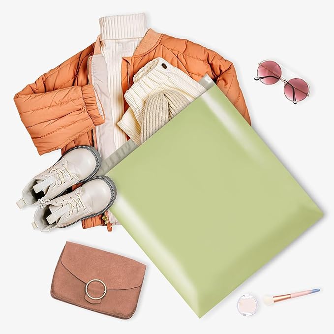 Metronic 300PC Poly Mailers 24x24 Large Shipping Bags for Clothing, Strong Adhensive Mailers Bags for Small Business, Shipping Envelopes, Tear-resistant Mailing Bags in Avocado Green