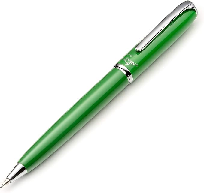 ZenZoi Green Mechanical Pencil w/Schmidt 0.7 mm Twist Lead System. Elegant Full Metal Pencil for Sketching, Drawing, Drafting, Writing & Note Taking. Luxury Gift Box for Men or Women