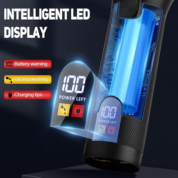 RESUXI Hair Clipper for Men T Blade Zero Gapped Nose Hair Trimmer Set, Professional Cordless Barber Clippers Hair Cutting Machine Haircut Grooming Kit,Black