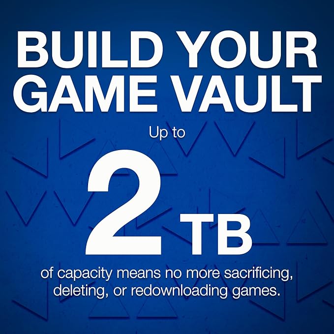 Seagate Game Drive PS5 NVMe SSD for PS5 2TB Internal Solid State Drive - PCIe Gen4 NVMe 1.4, Officially Licensed, Up to 7300MB/s with Heatsink (ZP2000GP3A1001)