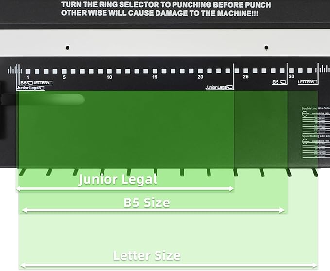 Rayson TD1202 Binding Machine, 3:1 Pitch Wire Binder, Punching 12 Sheets/Binding 120 Sheets with Sturdy Metal Construction