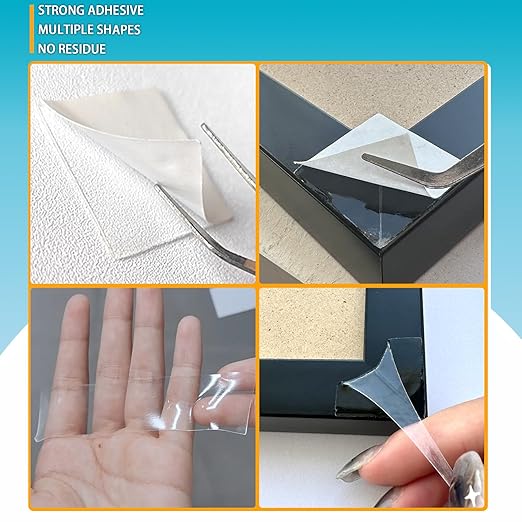 Birllaid Double Sided Tape for Walls, Picture Hanging Strips Removable Mounting Adhesive Tape for Hanging Picture Poster Decorations