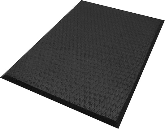 Hudson Exchange (3'x5') MaxCush Anti-Fatigue Comfort Industrial Ergonomic Mat Black