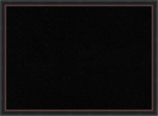 Amanti Art Black Cork Board for Wall, 22x30 Vision Board with Black Wood Frame, Medium Corkboard Office Decor for Home Organization, Casual Corkboard Pinboard to Display Items for Home Organization