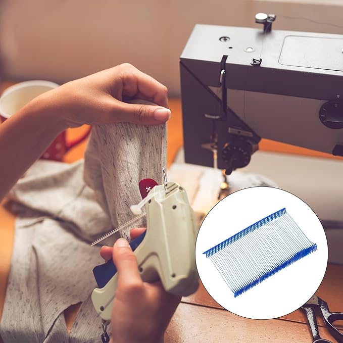 MECCANIXITY Standard Tagging Fasteners,Plastic Regular,Standard Label Gun Price Tagging Barbs for Garment Price Tag Label Tagging Barbs 50mm/2 Inch,Pack of 1000 Blue