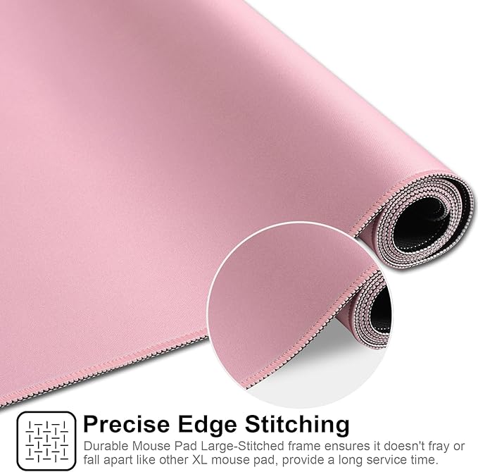 XXL Gaming Mouse Pad 35.4x15.7 Professional Large Mouse Pad & Computer Game Mouse Mat-90x40 Pinkus