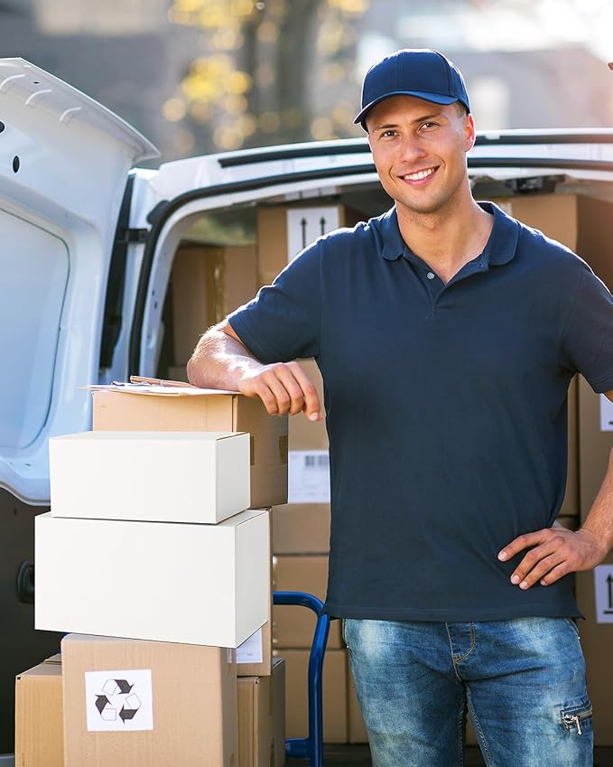 Assorted-Sizes-Shipping-Boxes-40-Pack: 9x6x4 & 11x6x6 Small-Shipping-Boxes-Mailers, White Corrugated-Cardboard-Boxes-for-Packing-Small-Business Mailing