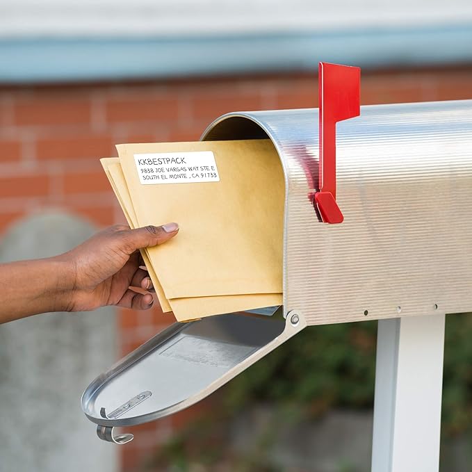 KKBESTPACK 30 Up Shipping Address Labels – 1” x 2-5/8” Self-Adhesive Barcode FNSKU Stickers for Inkjet and Laser Printer (500 Sheets / 15000 Labels)