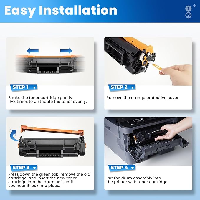 26A Black Toner Cartridge CF226A Compatible for HP 26A 26X Black Toner Cartridge Replacement HP26A Works with Laser Jet pro M402n M426fdw M402dn M402dw M402m Pro MFP M427dw M426dw M426fdn, 2 Pack
