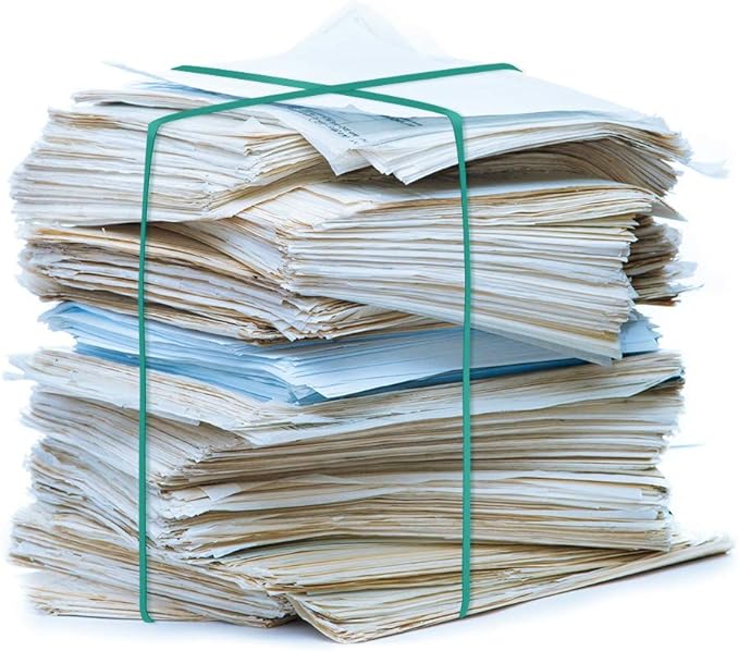 Coopay 12 Inches Extra Large Rubber Bands, 30 Pieces Heavy Duty Trash Can Band Bulk, Strong Elastic for Office Supply School Home, Garbage Cans, File Folders (Green)