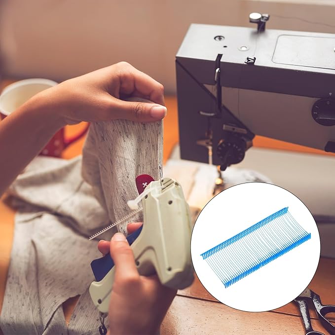 MECCANIXITY Standard Tagging Fasteners,Plastic Regular,Standard Label Gun Price Tagging Barbs for Garment Price Tag Label Tagging Barbs 35mm/1.38 Inch,Pack of 1000 Blue