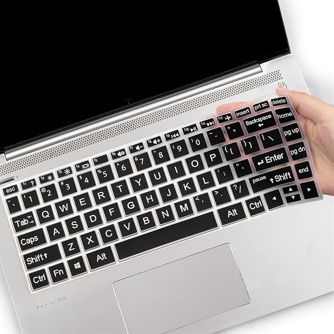 Bold Keyboard Cover for HP Laptop 14" 14-dq 14-cf/fq 14t-dq300/dq200 14-dq0052dx 14-dq5043cl 14-dq2078wm 14-dq0055dx 14-dq0002dx 14-dq1040wm 14-dq0057nr 14-dq2053cl dq1059wm dq1035cl dq0011dx