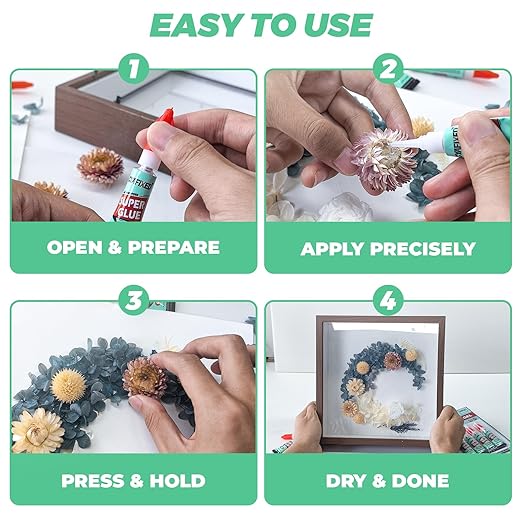 Super Glue Gel, All-Purpose Superglue, Cyanoacrylate Instant Adhesive for Plastic, Wood, Metal, Repair - Twelve 3 Gram Tubes, Clear