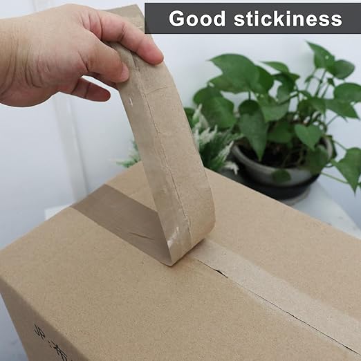 BOMEI PACK Brown Packing Tape Refills, Heavy Duty 12Rolls with 1 Dispenser for Packaging, Shipping and Moving, 2.6Mil 1.88 Inch x 60 Yard