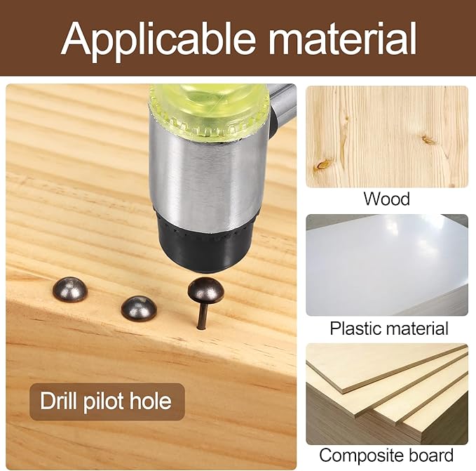 Retro Solid Pure Brass Tacks as Antique Upholstery Nails for Furniture, Decorative Push Pins for Wood,Carpet Tacks,Hardware Tacks,Cap Nails,Thumb Tacks，Brass Fasteners(1/2",12mm Black Color,20 Pcs)