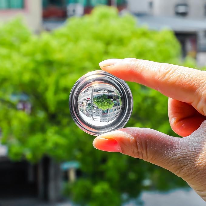 SWTHONY 4pcs 1.6inch Crystal Dome Magnifying Paperweight, Reading Magnifier Glass Paper Weights for Outdoor Events, Office Desk