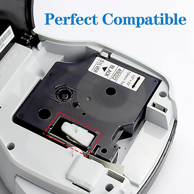 BOYEEZON 3Pack Compatible for DYMO D1 12mm Label Tape 45022 45023 Black on Silver Gold 45024 Gold on Black Multicolor Tape Use for DYMO LabelManager 100 120P 150 160 200 210D, 1/2"(12mm) x 23'(Feet)