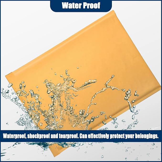 Natural Kraft Bubble Mailer Envelopes, Small Bubble Mailers 9.5x13.5 Inch, 100 Pack Padded Envelopes, Self-Seal Shipping Envelope,Tear-Resistant Mailing Envelope Padded