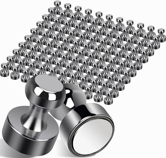 110Pcs Fridge Magnets Push Pin Magnets, Small Refrigerator Magnet s Rare Earth Magnet s for Magnetic Decorative, Strong Magnet s for Whiteboard, Classroom, Dry Erase and Locker