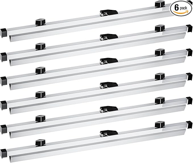 Estune Blueprint Hanging Clamps Binding Strips Storage for Construction Paper Poster Plans Drawings Arts (6, 24 Inches)