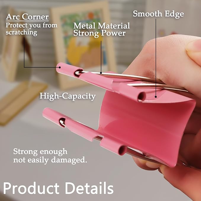 2.4-Inch Jumbo Colored Binder Clips, 12-Pack (4 Colors, 3 Pieces Each)