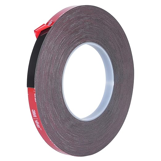 Double Sided Adhesive Tape Heavy Duty, Waterproof Mounting Foam Tape, 36.5ft Length, 0.4in Width, High Temperature Resistant Adhesive Tape for car, Household, Office or Parties, LED Strips