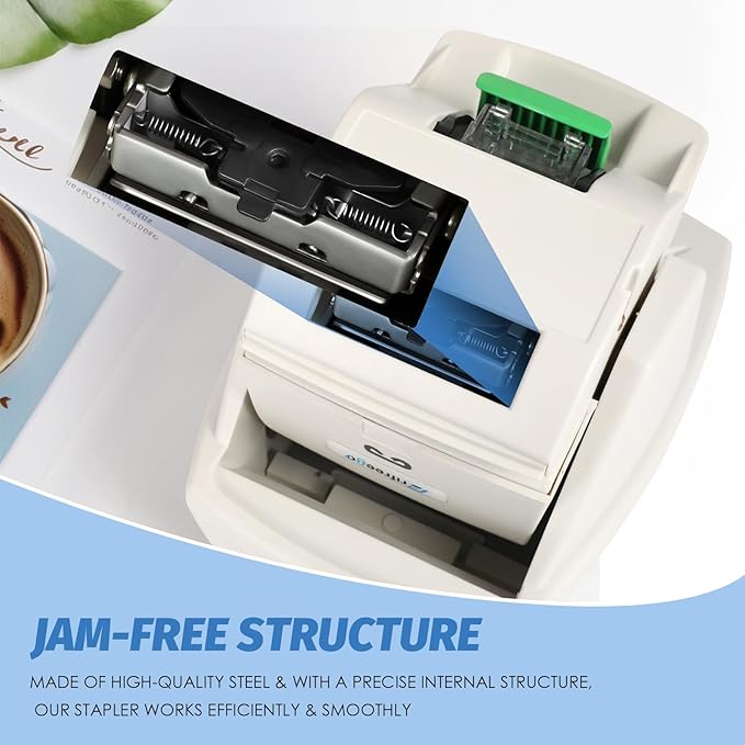 Electric Stapler, Heavy Duty 70 Sheets Automatic Stapler, Jam-Free, Flat-Clinch & Quiet for Home and Office, with 5500 Staples