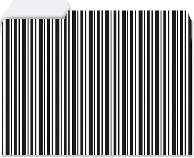 Current Elegant Black File Folders Value Pack - Bulk Set of 24, 6 Pretty Decorative Designs, 1/3 Cut Tabs, Heavy-Duty Paper Stock, Office Supplies for Home & Work, 9-½” x 11-¾” Letter Size