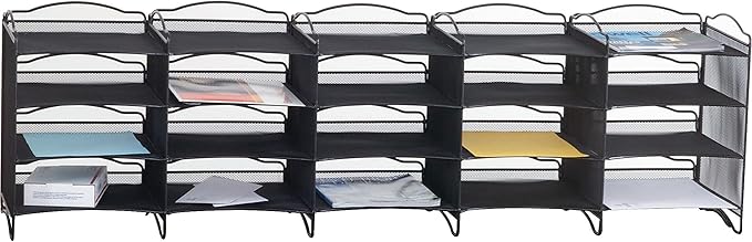 Safco Literature Organizer Desktop Shelf (7770BL)