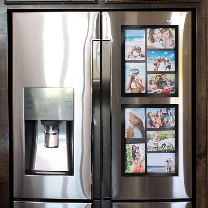 12PCS Magnetic Signs Holder 8.5 x 11, Self Adhesive Wall Mount Magnetic Picture Frames, Business Sign Holder Paper Holder with Strong Magnetic Border, Magnetic Frame for Wall Window Office