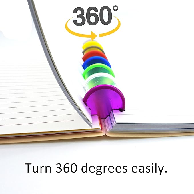 100pcs Discbound Notebook Discs DIY Planner Accessoriesfits for Tul,Levenger,Arc,Happy Planner,Talia(Solid & Clear Mixed,1.26 inch/32mm)