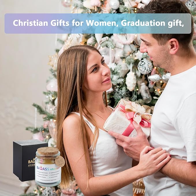 Badass Affirmations Jar Congratulations Graduation Gifts Motivational and Inspirational Gifts for Women Men Boss Unique Funny Christmas Birthday Gift for Sister Coworker Friend