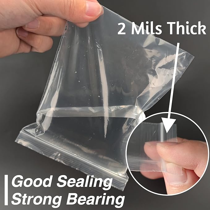 160Pcs 5x7 Inch Clear Zip Bags, Small Plastic Baggies for Jewelry, Food, Crafts, Packaging, DIY, Storage