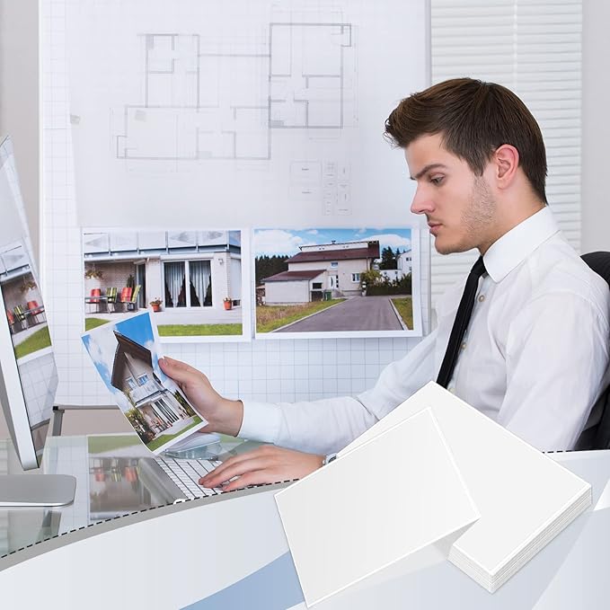 Gueevin 200 Pcs 8.5 x 11 Inch Self Adhesive Display Pockets Peel and Stick Clear Paper Sleeves Wall and Door Communication Clear Adhesive Sheet Protector Letter Size Plastic Sheet Protectors