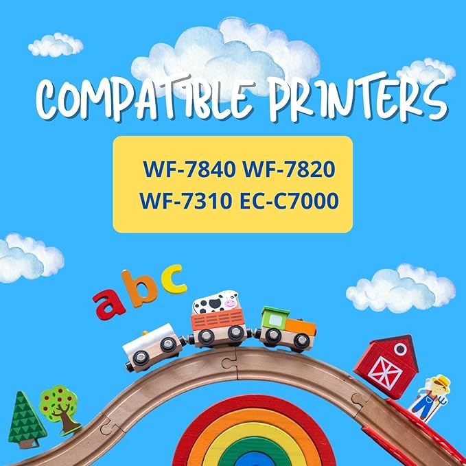 812XL Remanufactured for Epson 812XL Ink cartridges Combo Pack 812 XL T812 for Workforce Pro WF-7840 WF-7820 WF-7310 EC-C7000 Printer 6 Pack 3 Black 1 Cyan 1 Magenta 1 Yellow